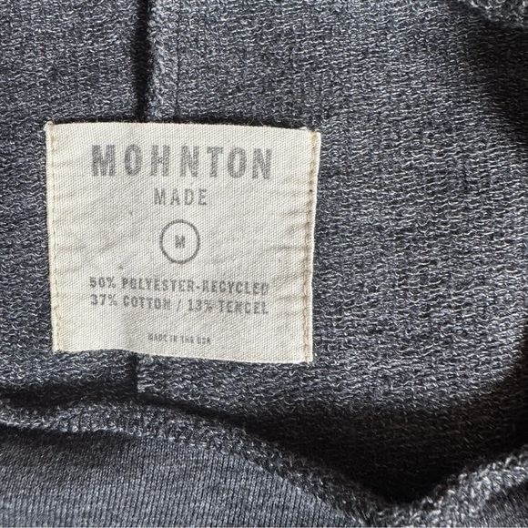 MOHNTON Made Gray Dolman Sleeve Midi Dress Women's M Crewneck Tencel Recycled - Picture 6 of 6